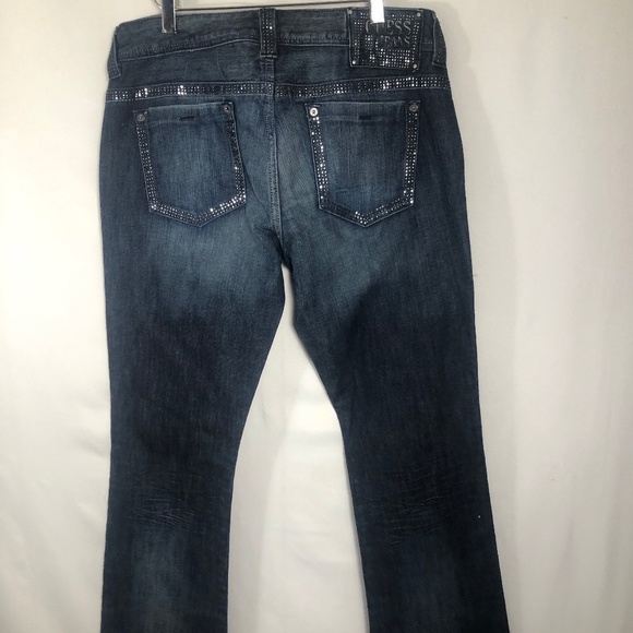 Womens Rhinestone Guess Jeans. Size 36/33. - Picture 1 of 11